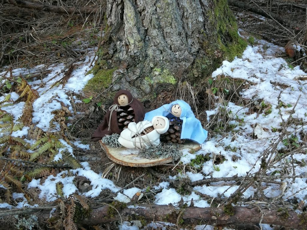 Presepi nel bosco di Zanolin.