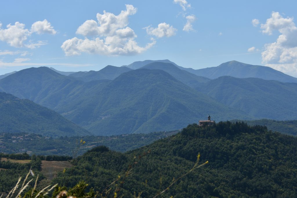 Paesaggio dell'Appennino.