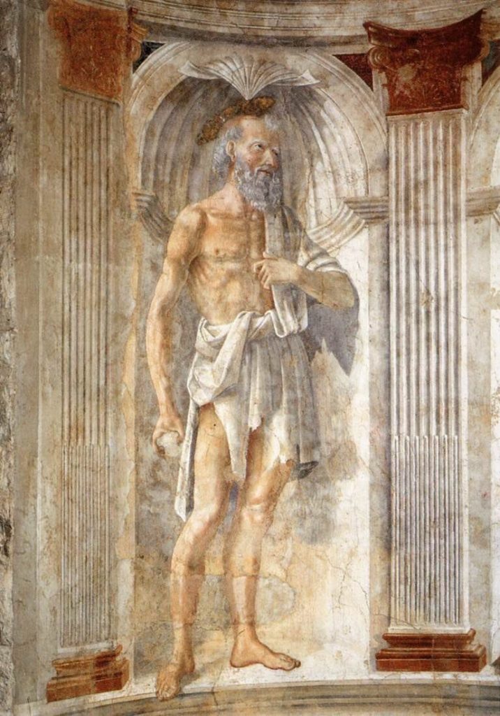 Chiesa di Sant'Andrea a Cercina - Affresco di San Girolamo del Ghirlandaio.