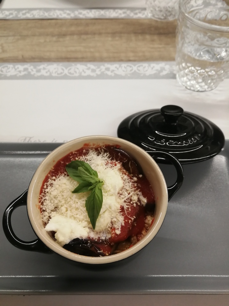 Fornace de' Medici: piatto di parmigiana.