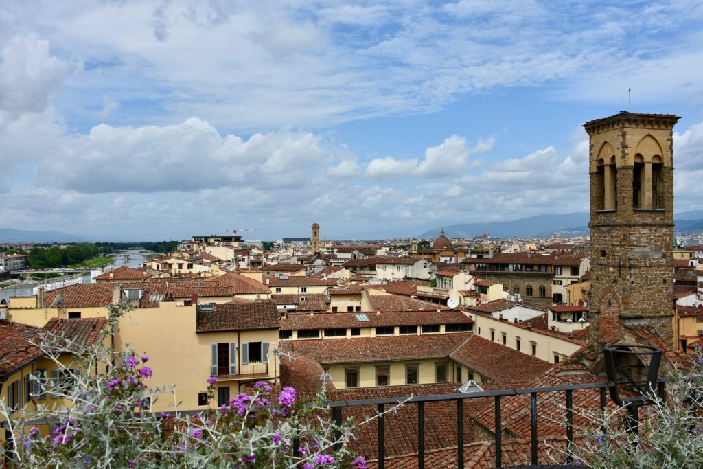 Antica Torre Tornabuoni - panorama su Firenze verso le Cascine.