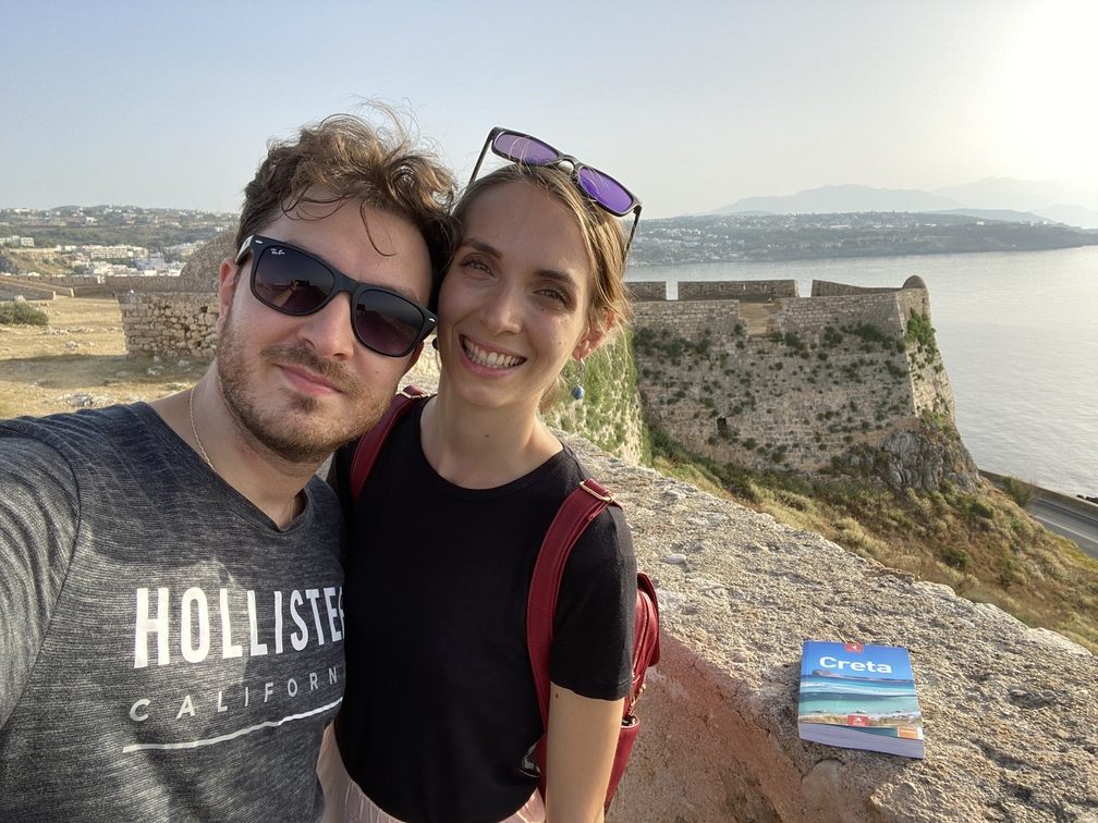 Rethymno - Lorenzo e Federica sulla Fortezza.