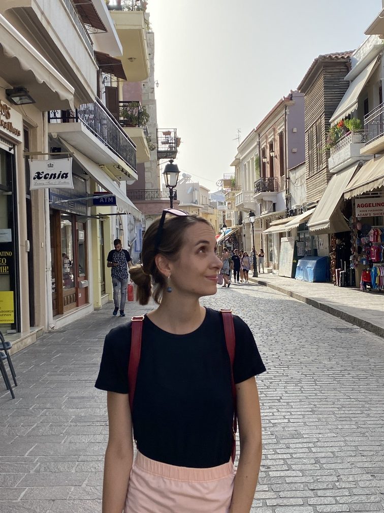Rethymno - Federica tra le vie della città vecchia.