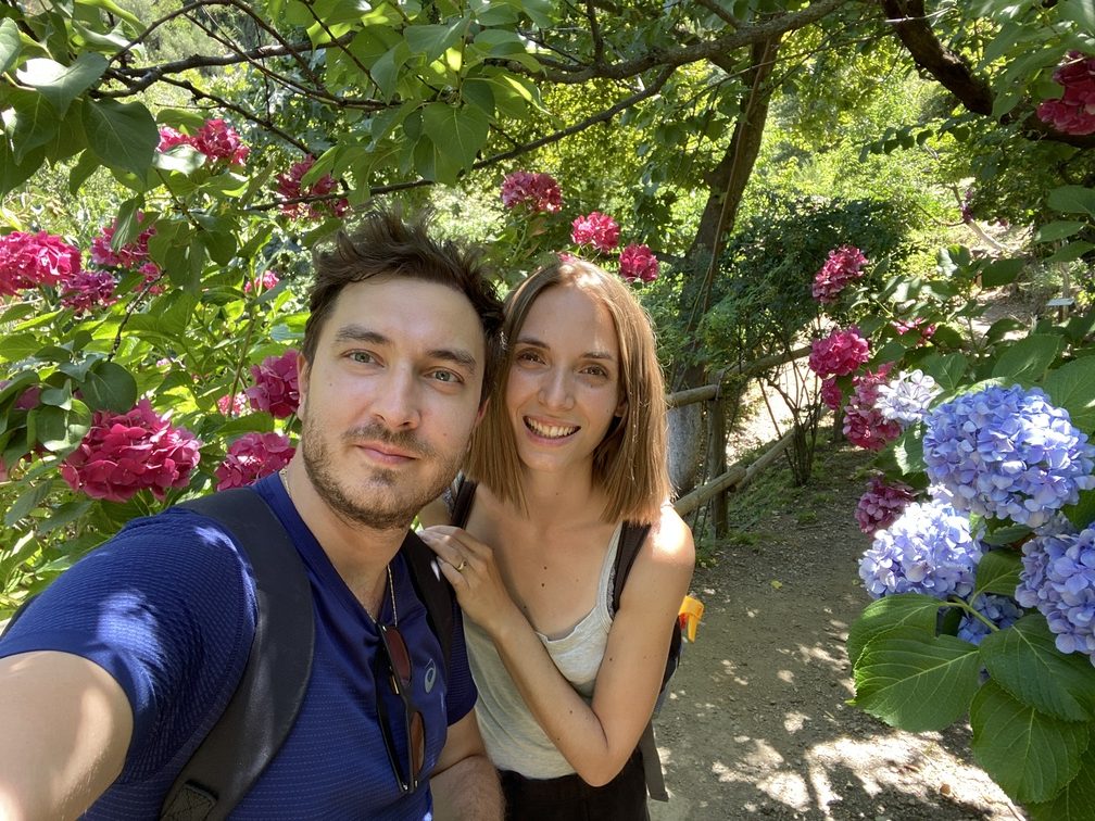 Lorenzo e Federica al Botanical Park and Gardens.