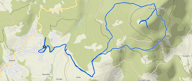 Mappa del trekking.