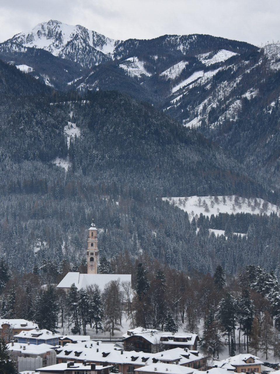 Panorama su Cavalese.
