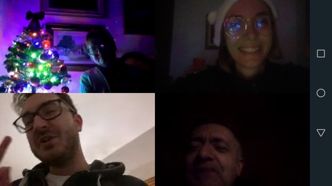Videochiamata di Natale.