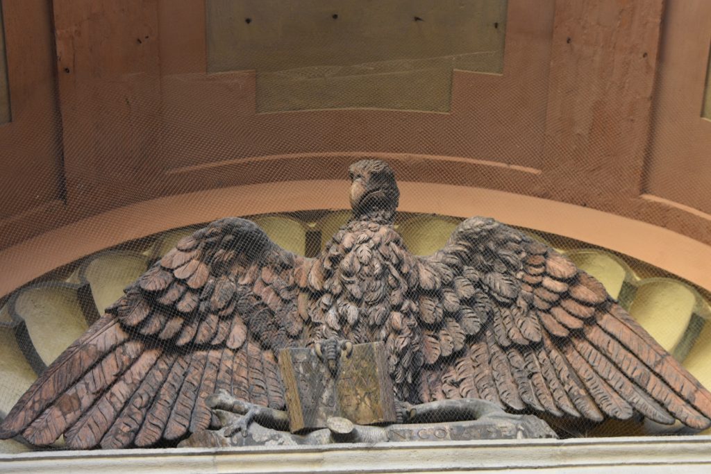 Aquila in terracotta.