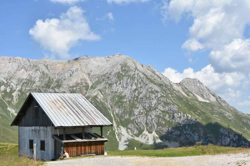 Percorso Geotrail: vista sul Latemar.