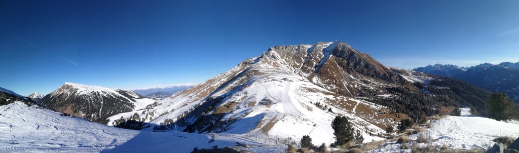 Panoramica dal percorso Geotrail.