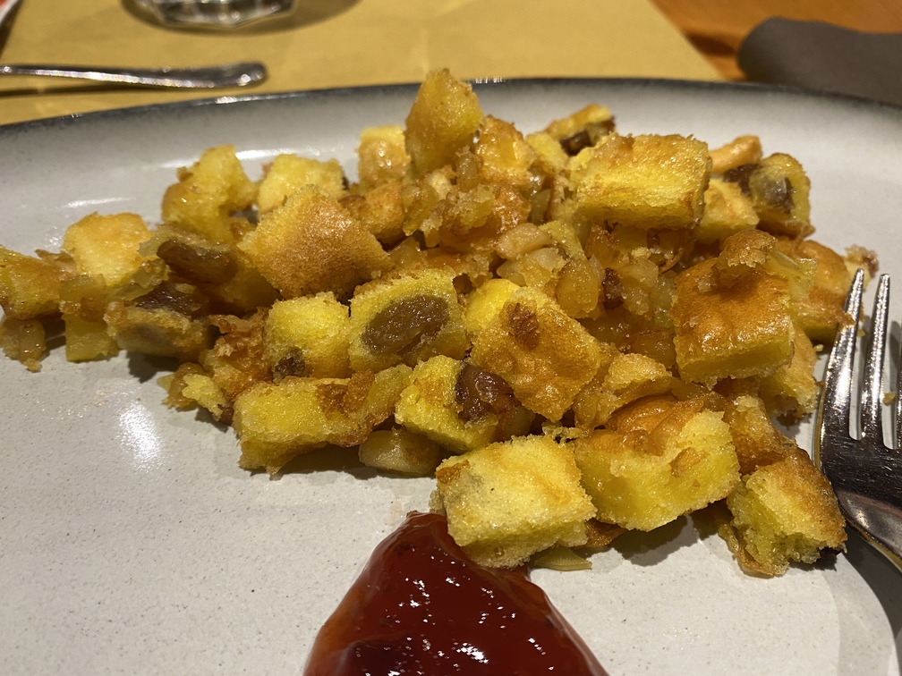 Kaiserschmarren al ristorante Cant del Gal.