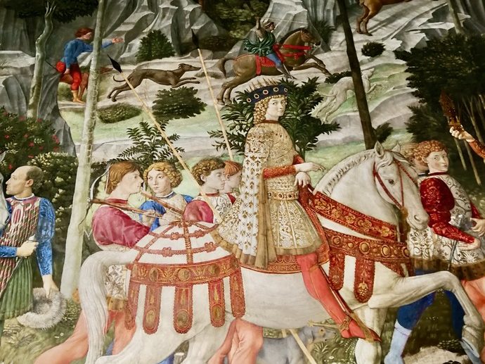 Particolare della Cappella dei Magi di Benozzo Gozzoli.