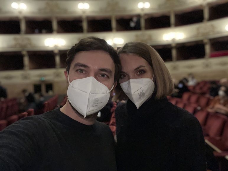Federica e Lorenzo al Teatro della Pergola.