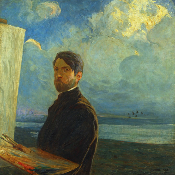 Mostra Galileo Chini - Galileo Chini, Autoritratto, 1901, Pistoia, Collezione Intesa Sanpaolo, Museo Palazzo Vescovi.