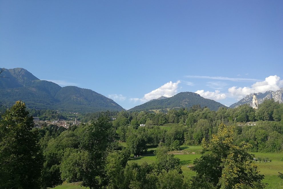 Panorama su Cavalese.