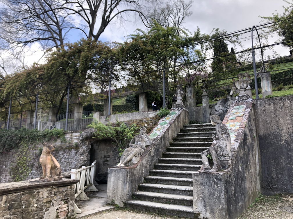 Giardino Bardini - statue di Vertumno e Pomona.