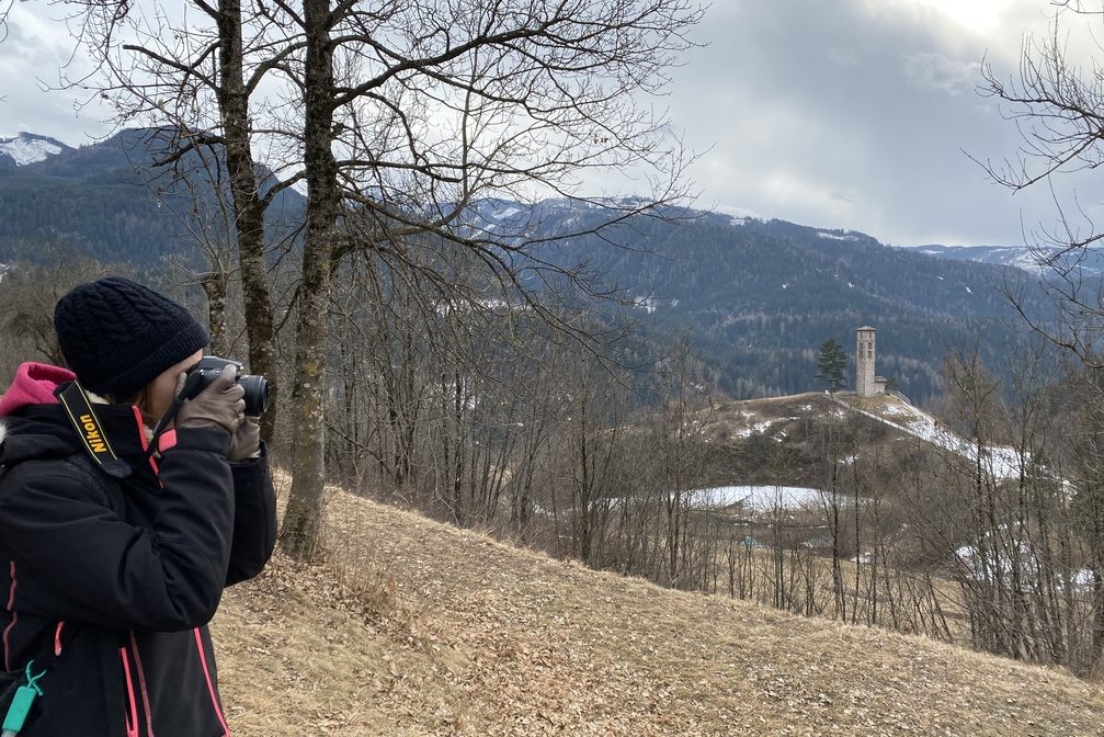 Chiesetta di San Valerio e panorama.