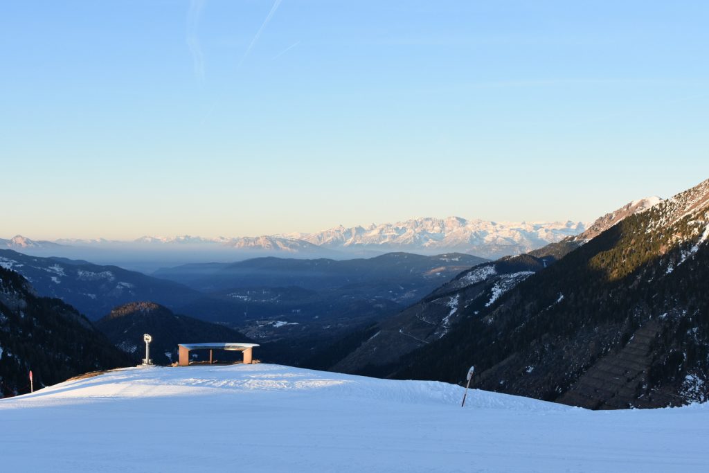 Trentino Ski Sunrise a Passo Feudo - panorama.