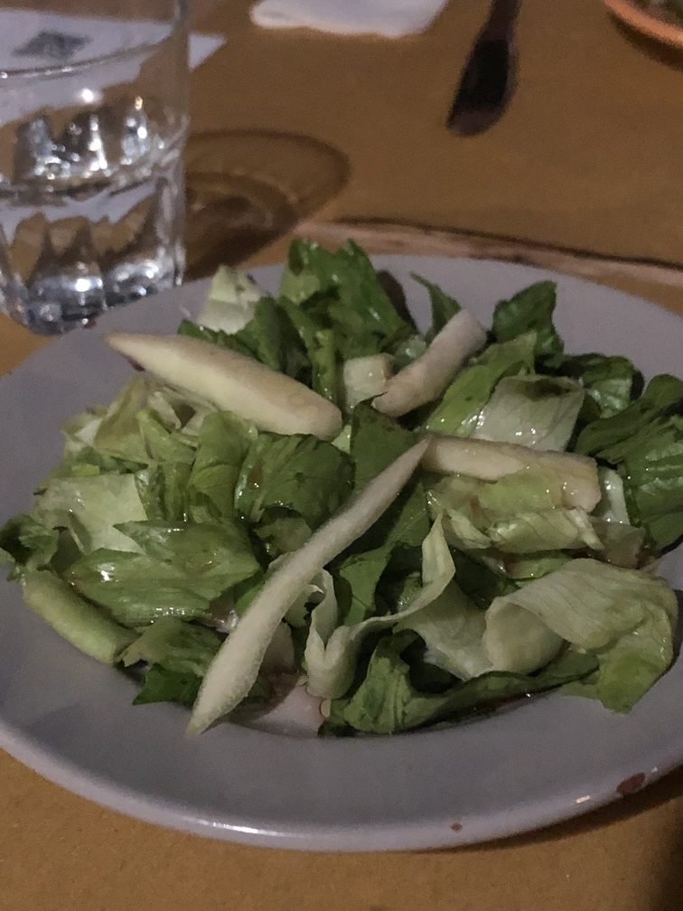 Azienda Agricola Piccapane - antipasto di insalata e verdure.