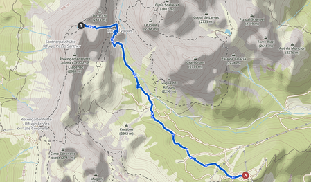 Mappa del percorso.