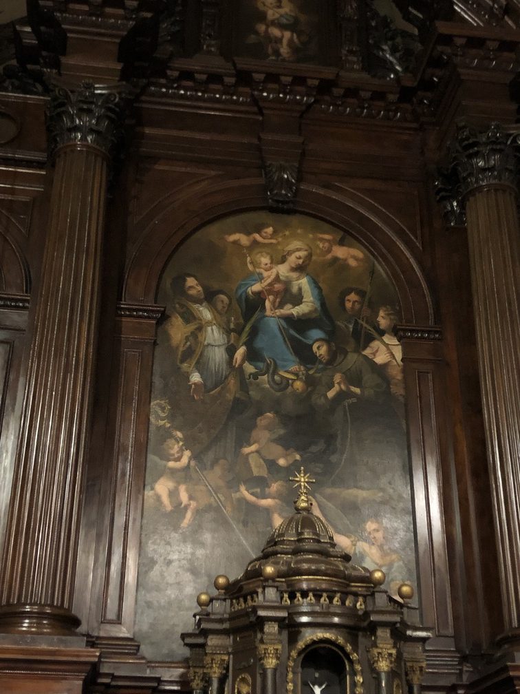 Chiesa di San Vigilio - pala dipinta dall'Alberti.