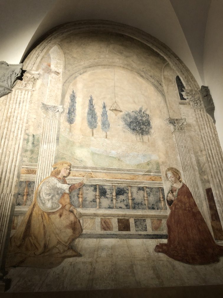 Badia di Passignano - Ghirlandaio, Annunciazione.