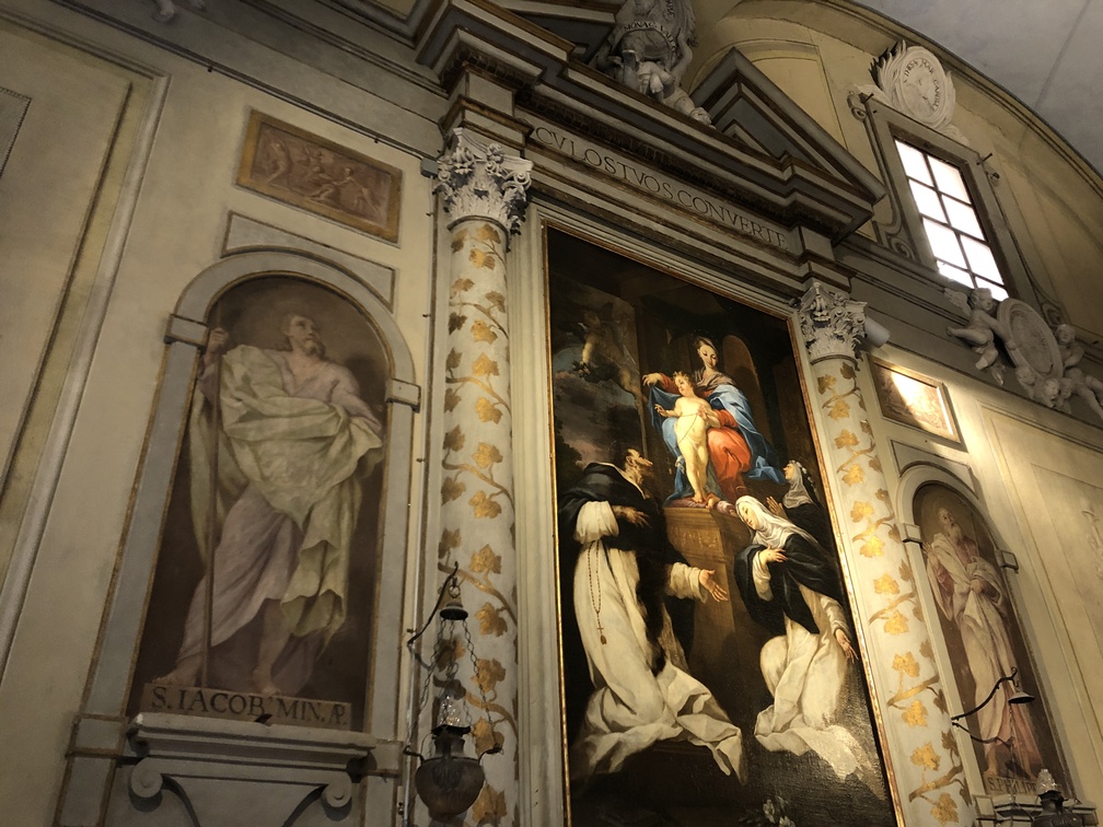 Badia di Passignano - affreschi di Giuseppe Nassini da Siena.