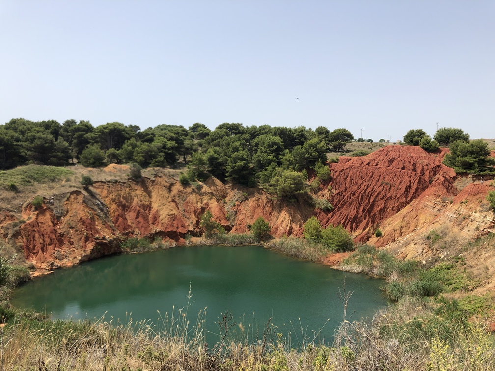 Ex cava di Bauxite a Otranto.