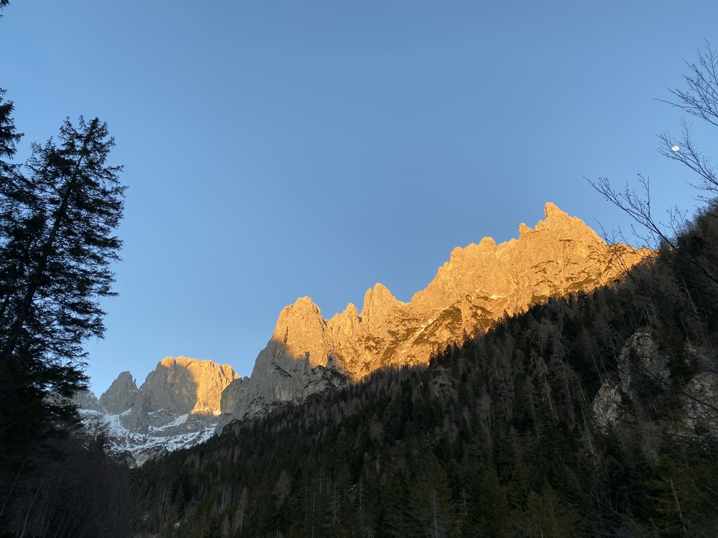 Val Canali - Enrosadira sulle Pale di San Martino.