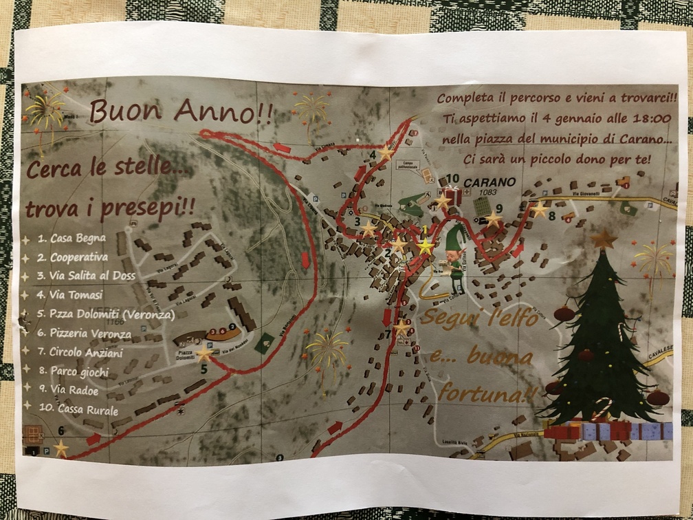 Carano - mappa presepi.