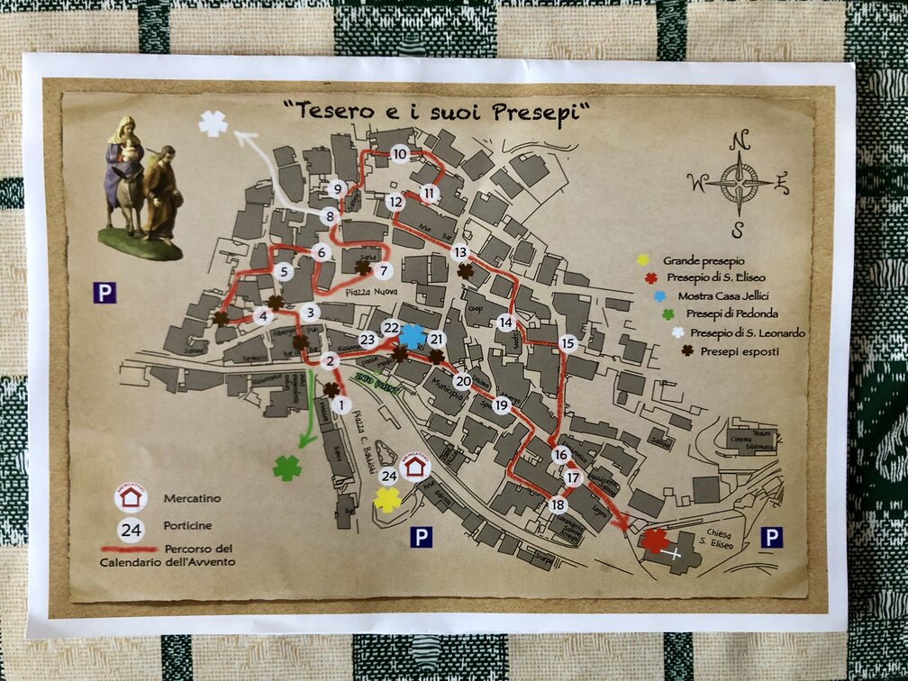 Tesero e i suoi presepi - mappa.