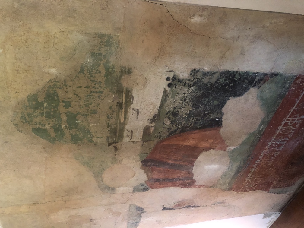 Villa Lemmi Tornabuoni - frammento di affresco della bottega del Botticelli.