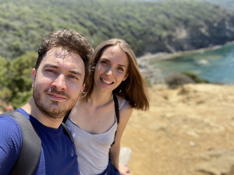 Promontorio di Populonia - Buca delle Fate, Lorenzo e Federica.
