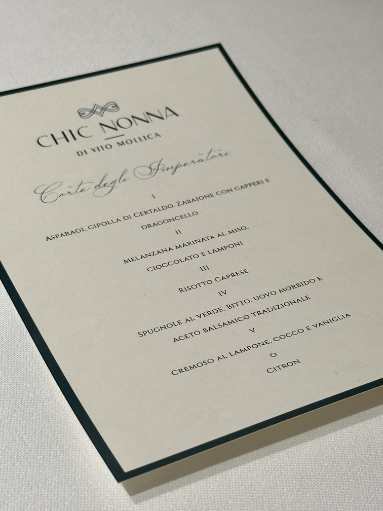 Ristorante Chic Nonna, Firenze - menu.