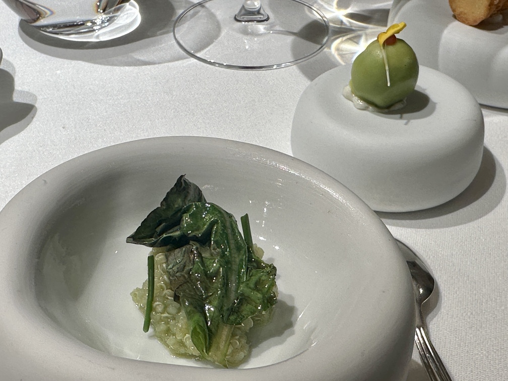Ristorante Chic Nonna, Firenze - quinoa e pisello ricostruito.