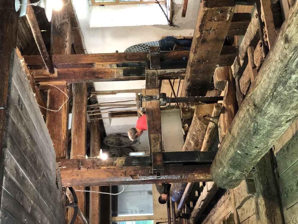 Antica Segheria Veneziana di Cavalese - la sega veneziana in funzione.