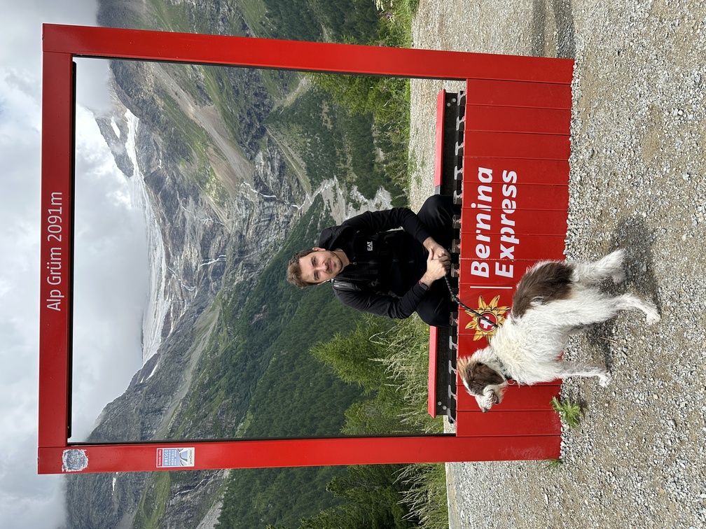 Trenino Rosso del Bernina - Ghiacciaio Palù, fermata Alp Grum.