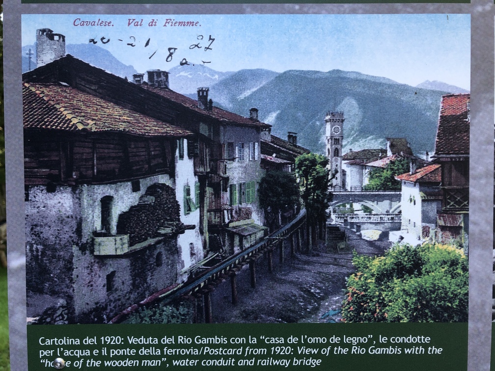 Antica Segheria Veneziana di Cavalese - cartolina del 1920.