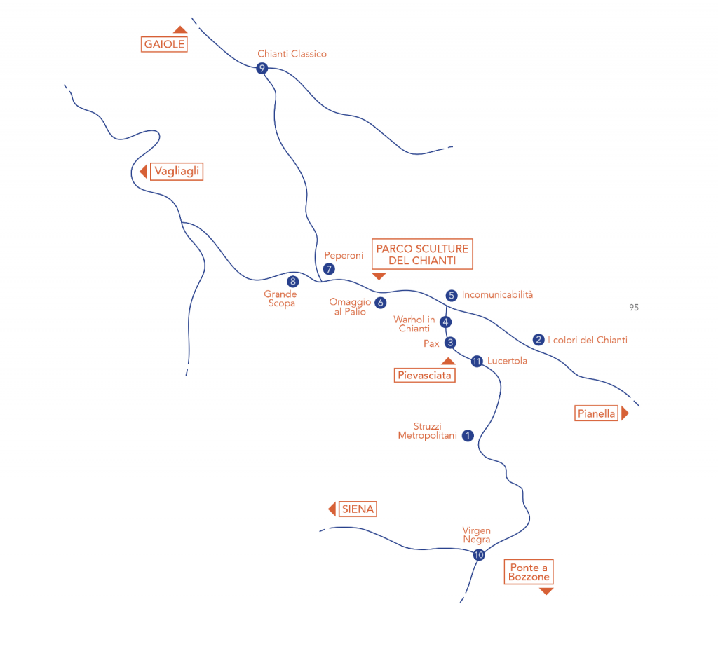 Pievasciata B.A.C. - itinerario delle opere.