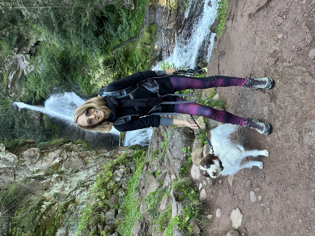 Cascata di Cavalese - Federica e Frida.