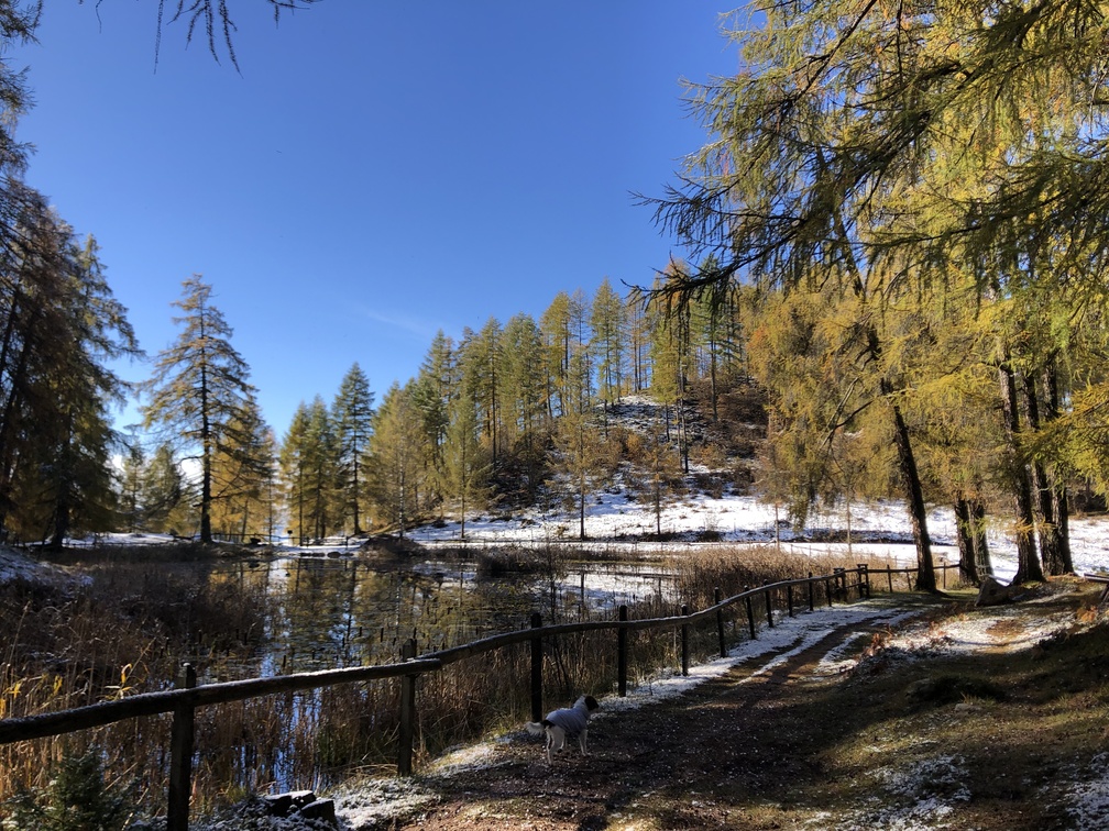 Parco Naturale Monte Corno - lago sopra Malga Fraul.