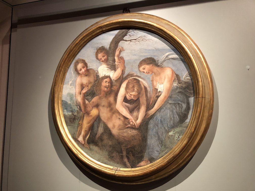 Giovanni Mannozzi, Diana ed Endimione, 1633 ca., affresco su terracotta, Collezione Intesa Sanpaolo Pistoia, Fondazione Pistoia Musei - Antico Palazzo dei Vescovi, in comodato.