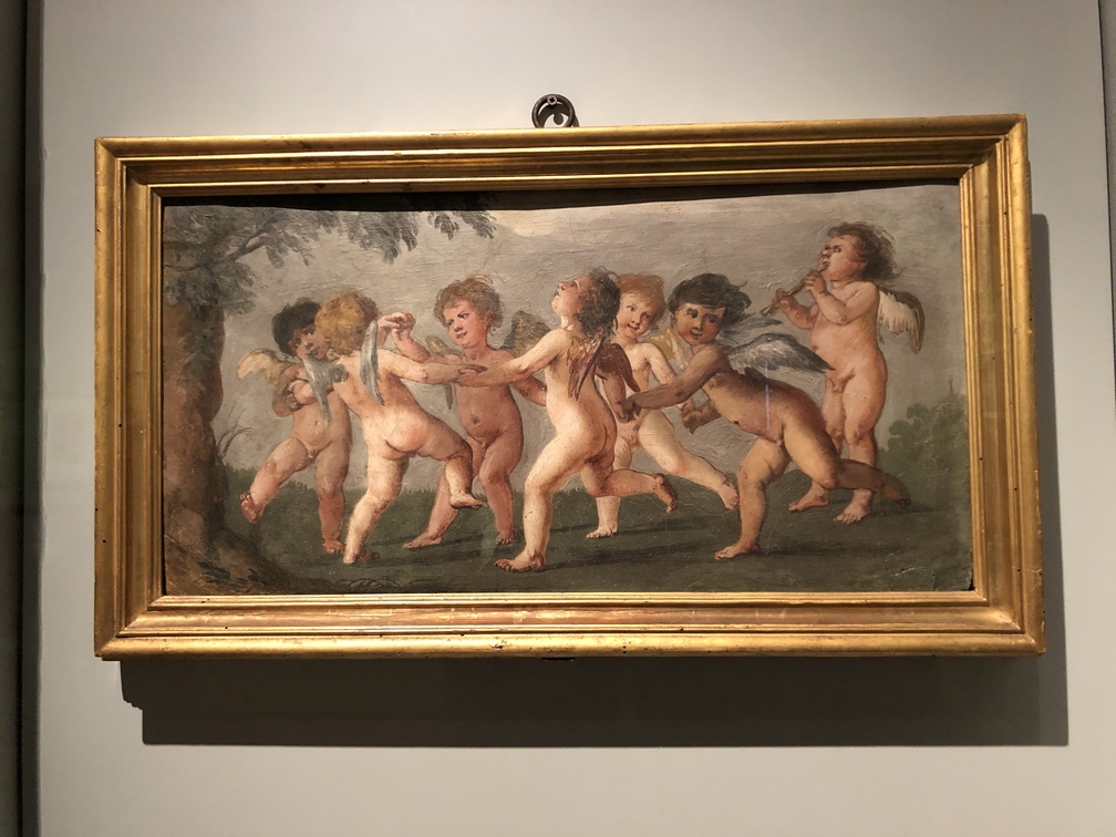 Giovanni Mannozzi, Ballo di amorini, 1630-1633 ca., affresco su terracotta, Firenze, collezione privata.