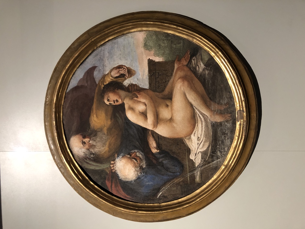 Giovanni Mannozzi, Susanna e i vecchioni, 1634 ca., affresco su stuoia, Firenze, Le Gallerie degli Uffizi.