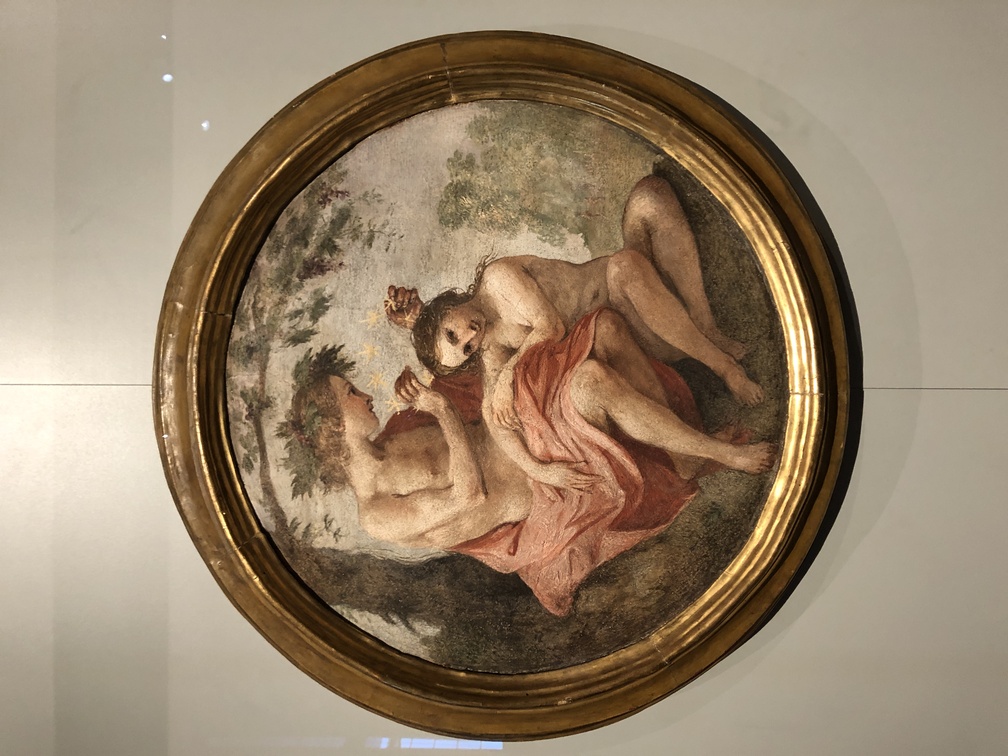 Giovanni Mannozzi, Bacco e Arianna, 1634 ca., affresco su stuoia, Firenze, Le Gallerie degli Uffizi.