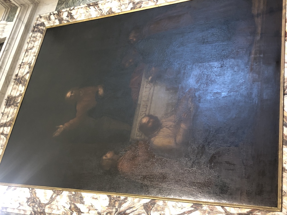 Pieve di Santa Maria Assunta a Cavalese - dipinto di Giuseppe Unterperger nel presbiterio.