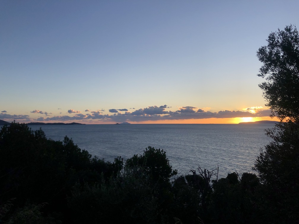Trekking Le Bandite di Scarlino - tramonto.