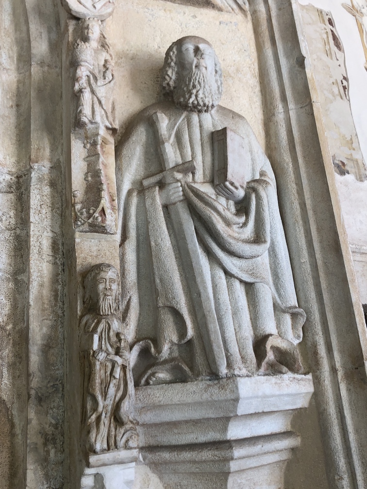 Pieve di Santa Maria Assunta a Cavalese - portale, San Paolo.