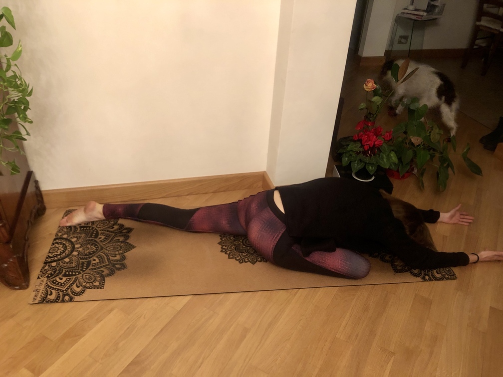 Pratica yoga - Pada Rajakapotasana.