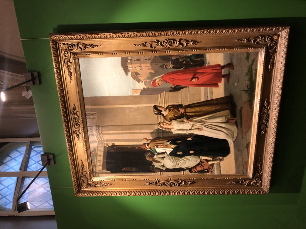 Raffaello Sorbi, Dante incontra Beatrice, 1863.